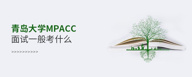 青島大學MPAcc面試一般考什么？