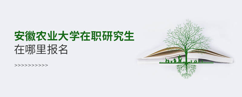 安徽農(nóng)業(yè)大學在職研究生報名入口