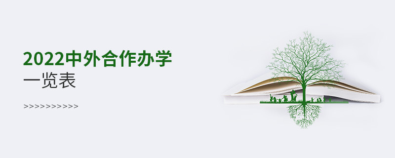 2022中外合作辦學一覽表