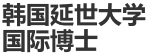 韓國延世大學國際博士
