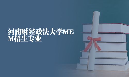 河南財經政法大學MEM招生專業