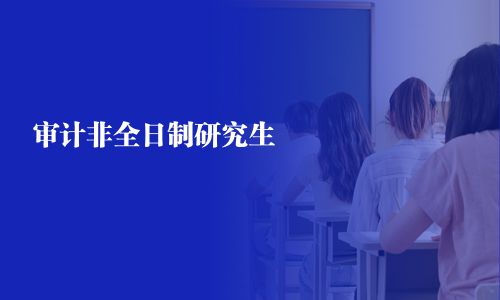 審計非全日制研究生