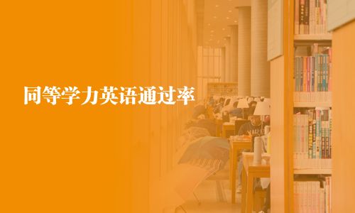 同等學力英語通過率