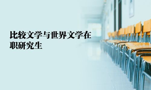 比較文學(xué)與世界文學(xué)在職研究生