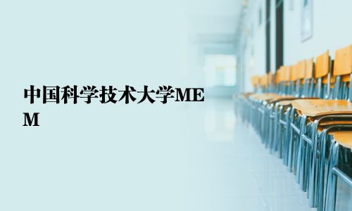 中國科學技術大學MEM