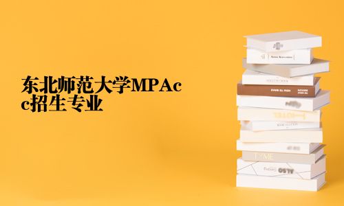 東北師范大學MPAcc招生專業