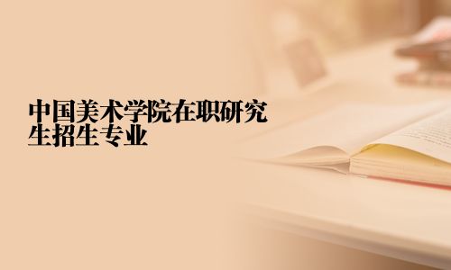 中國美術學院在職研究生招生專業