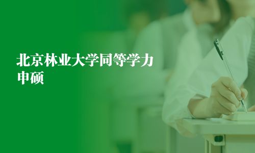北京林業大學同等學力申碩