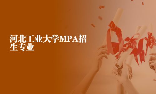 河北工業大學MPA招生專業