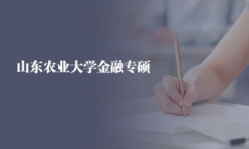 山東農業大學金融專碩