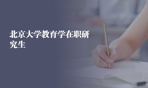 北京大學教育學在職研究生