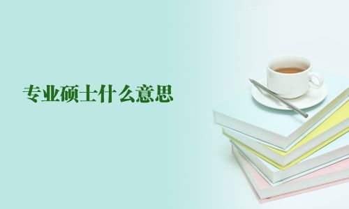 專業(yè)碩士什么意思