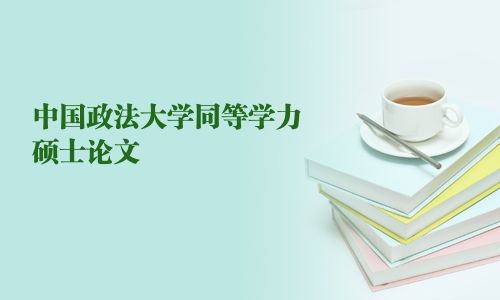 中國政法大學同等學力碩士論文