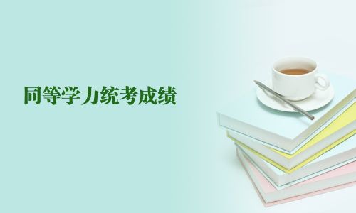 同等學力統(tǒng)考成績