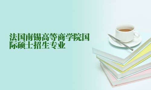 法國南錫高等商學院國際碩士招生專業