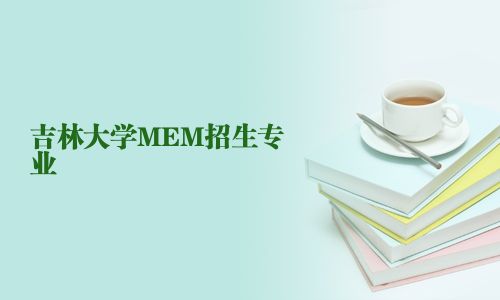 吉林大學MEM招生專業